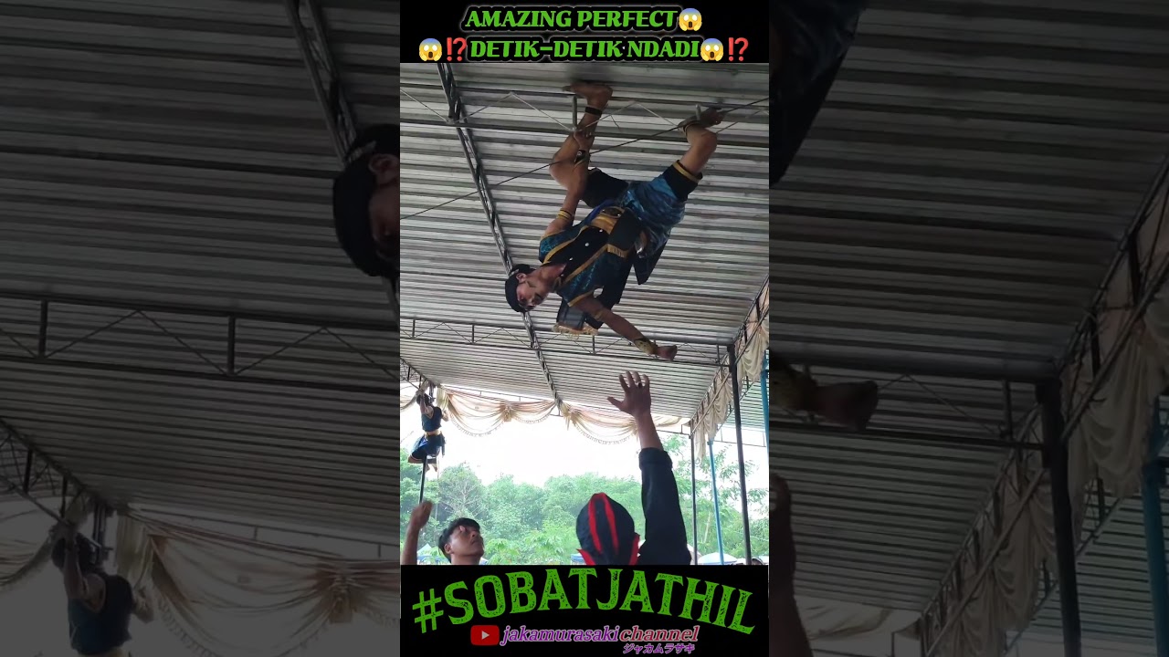 😱⁉️AMAZING SAMPAI ATAS😱⁉️#sobatjathil #jaranan #jathilan  #kesurupan #youtubeshorts #fyp