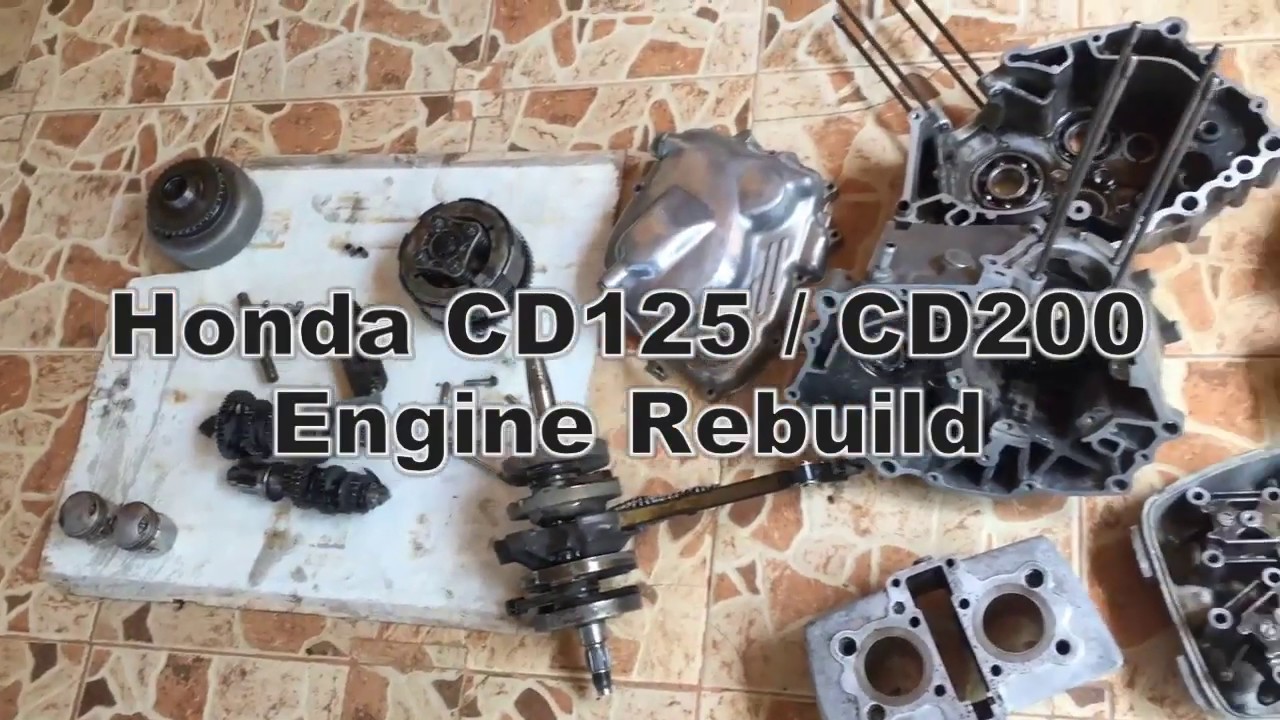 Honda CD125 / CD200 Engine Rebuild Time-lapse