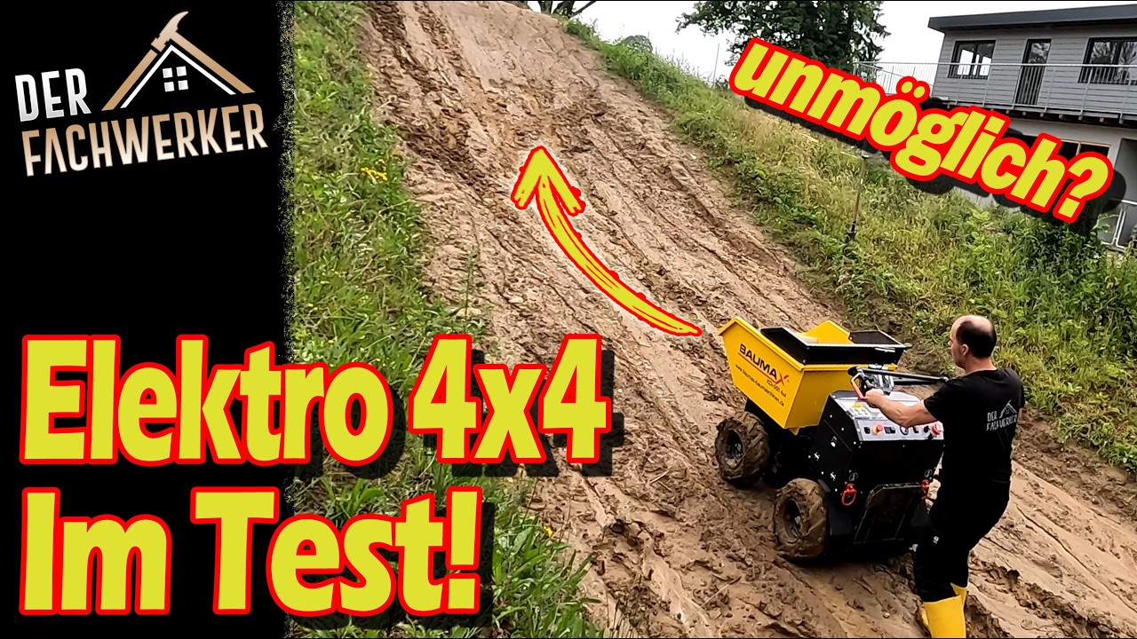 Der neue Baumax KDe 550 Elektro-Dumper im (Härte-)Test!