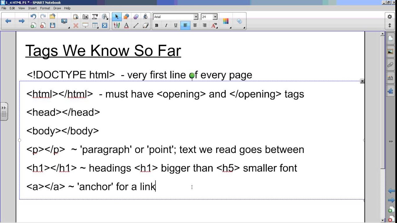 ICS3C 1 4 HTML P1
