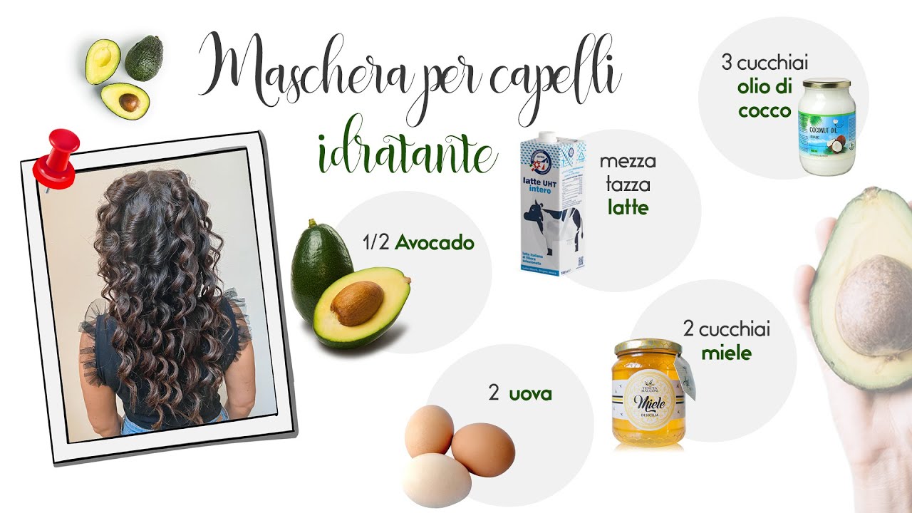Maschera per nutrire e illuminare i capelli sfibrati