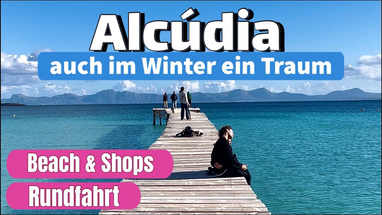 Alcúdia🌴🏖️MALLORCA island NEW! BEACHWALK & SHOPS🩷RUNDFAHRT 🚖Top 🇪🇸spain #mallorca #travel #vlog 