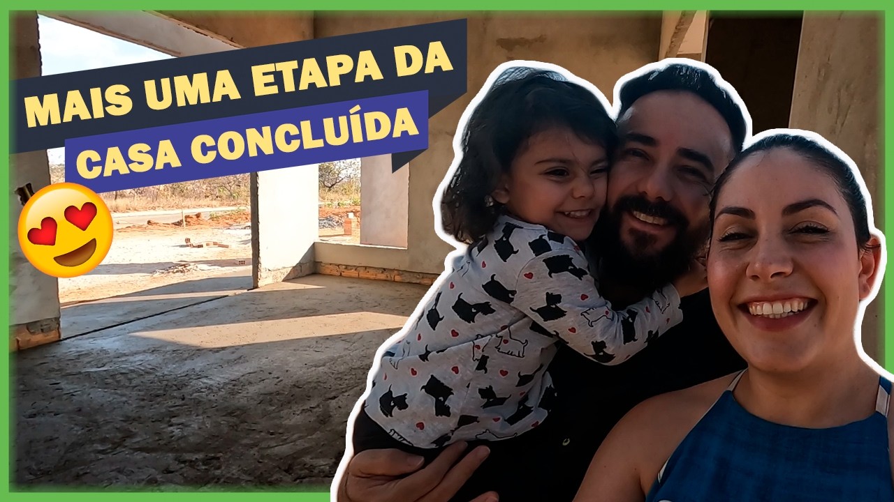 Já temos contrapiso - confraternização de despedida dos pedreiros - Nosso Lar - Ep. 03