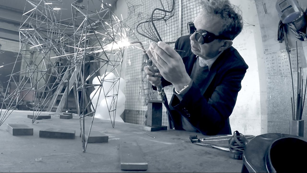Tom Dixon welds the Pylon Chair