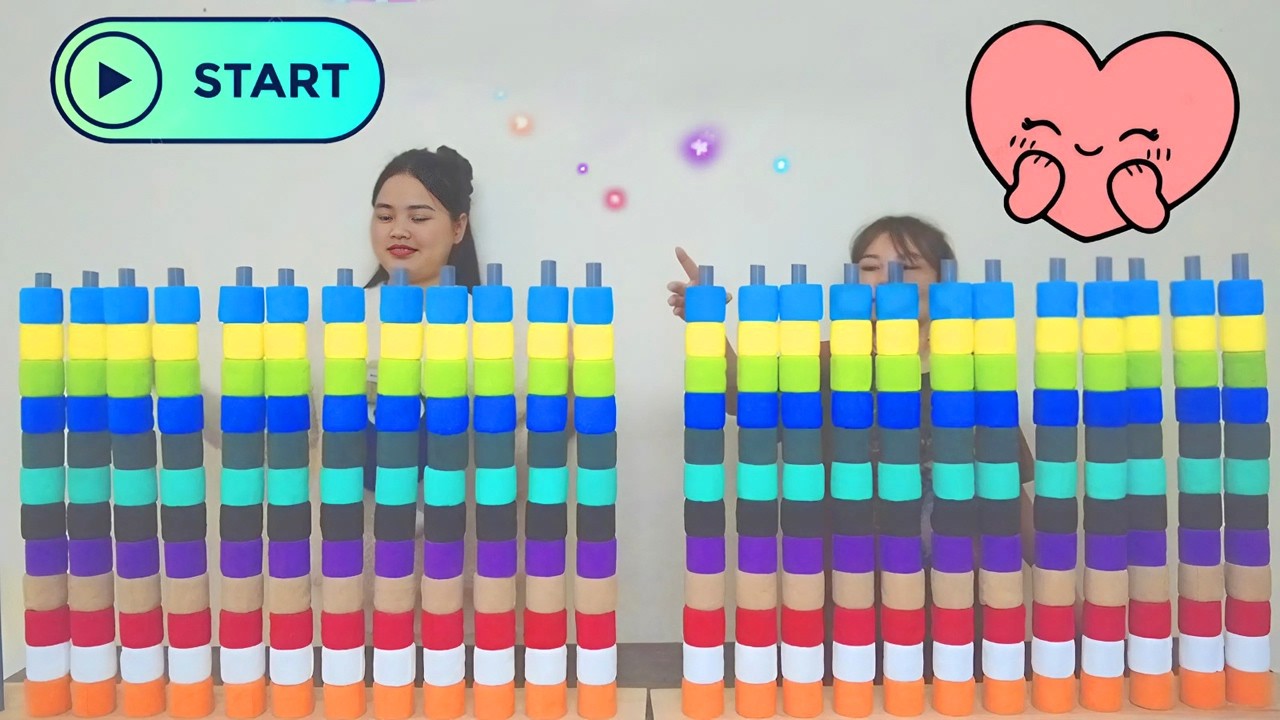 🌟 Color Sorting Challenge 🌟A Puzzle Between Two Girls, And Who Will Win?