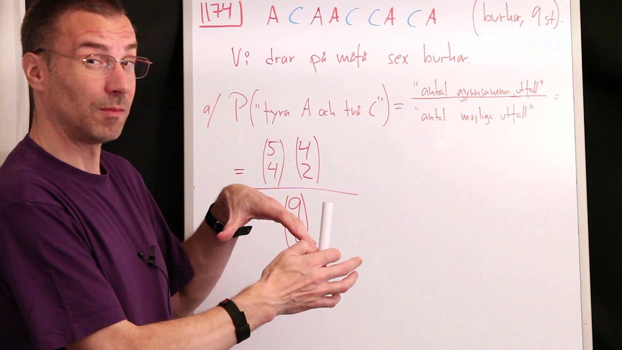Matematik 5: Sannolikhet och kombinatorik, video 1 (av 2)