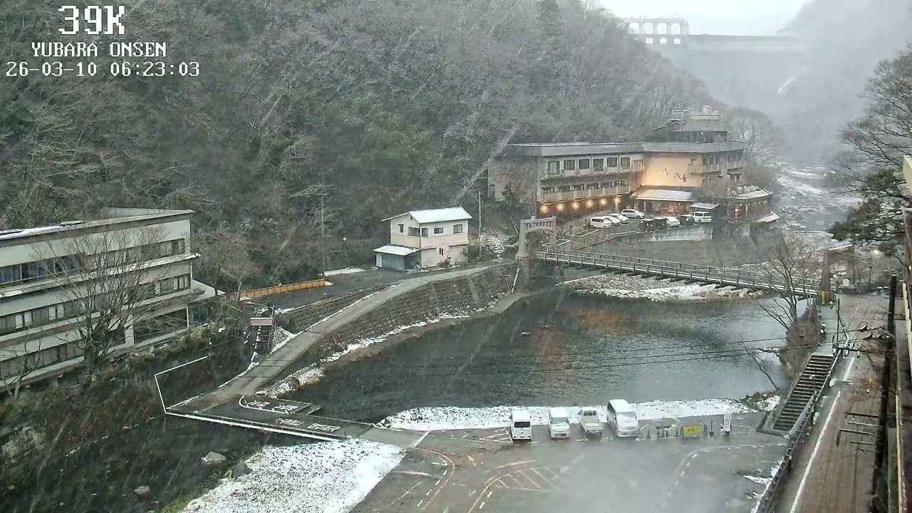 【湯原温泉】また雪の朝に　3/10
