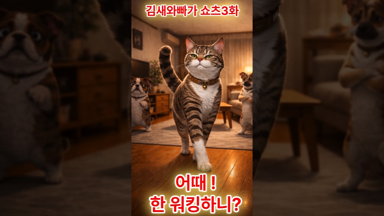 김꼰대! 동물 쇼츠 3화 대세 냥이편 #korean #親孝行 #낀세대