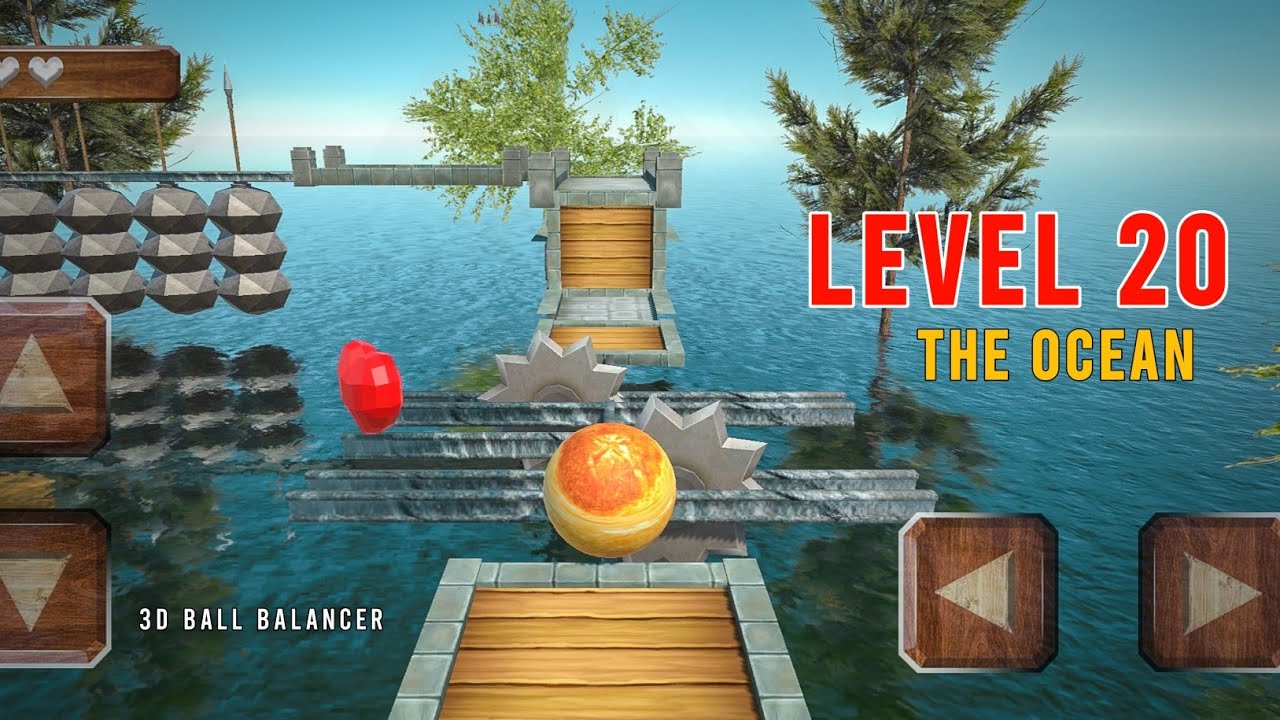 3D Ball Balancer | The Ocean | Level 20