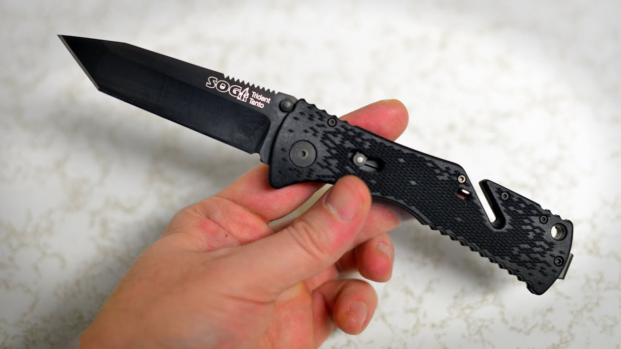 SOG Trident Tanto Folding Knife Review