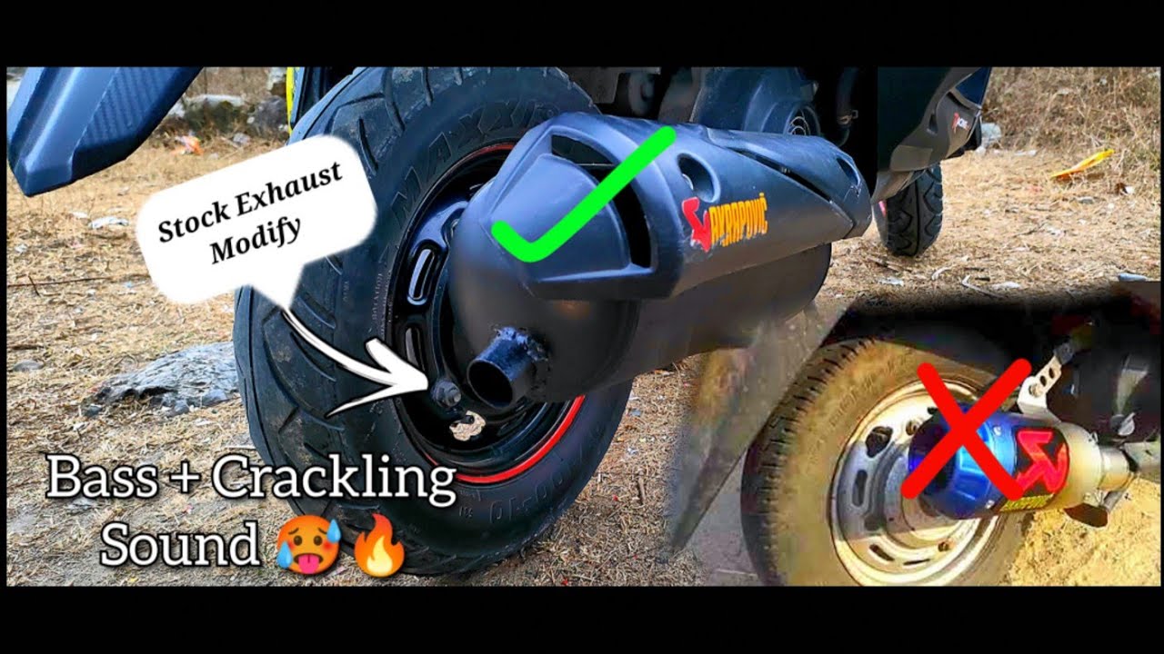Honda Dio Stock Exhaust Modification || Awesome Sound 🥵🔥💥