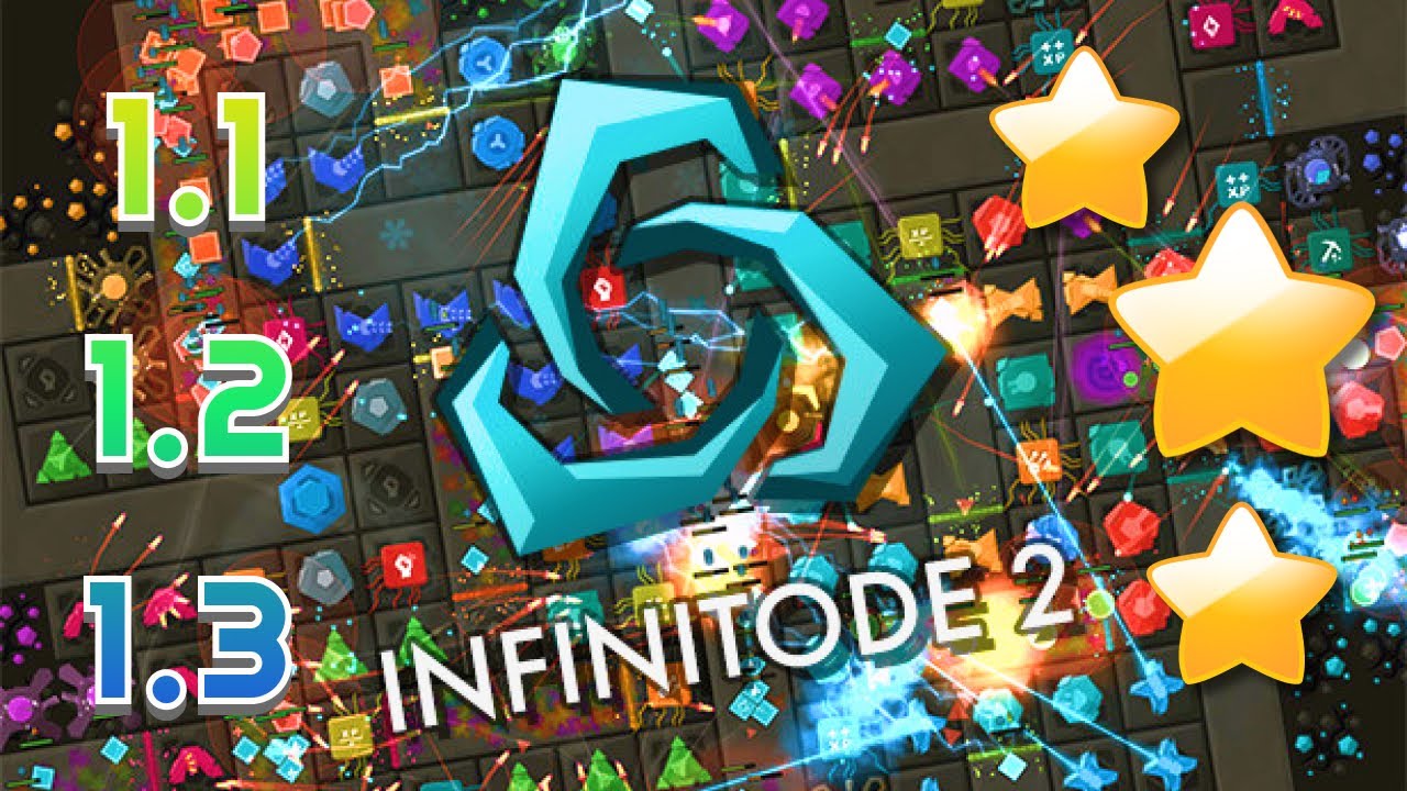 Infinitode 2 | Уровни 1.1, 1.2, 1.3 (3 звезды)