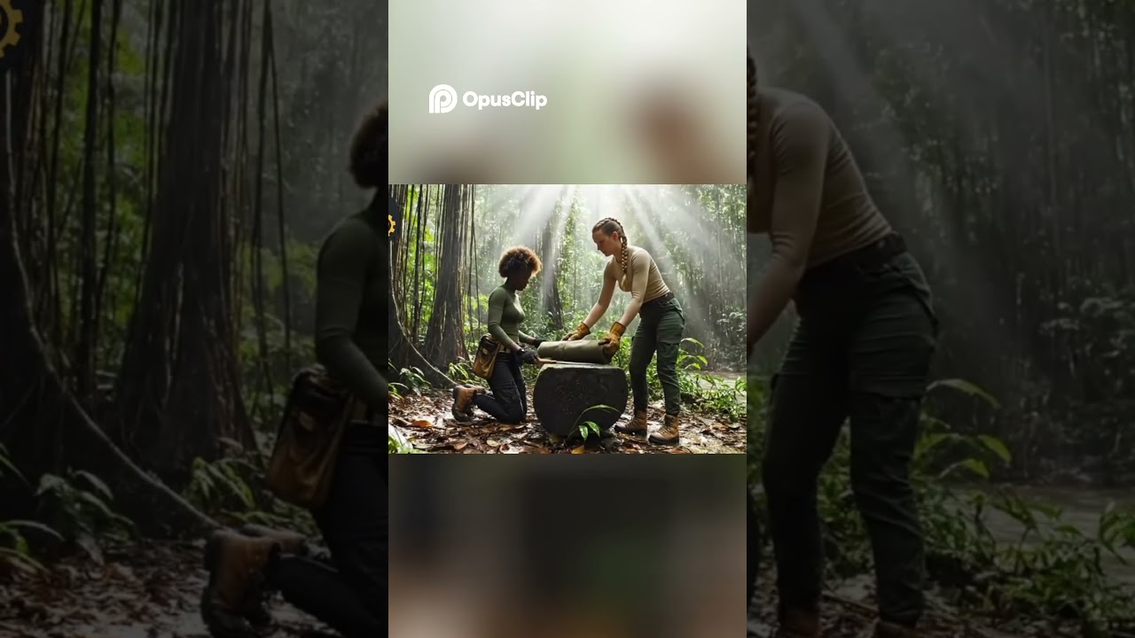 Jungle Survival  Women Build With Axe & Tools! 