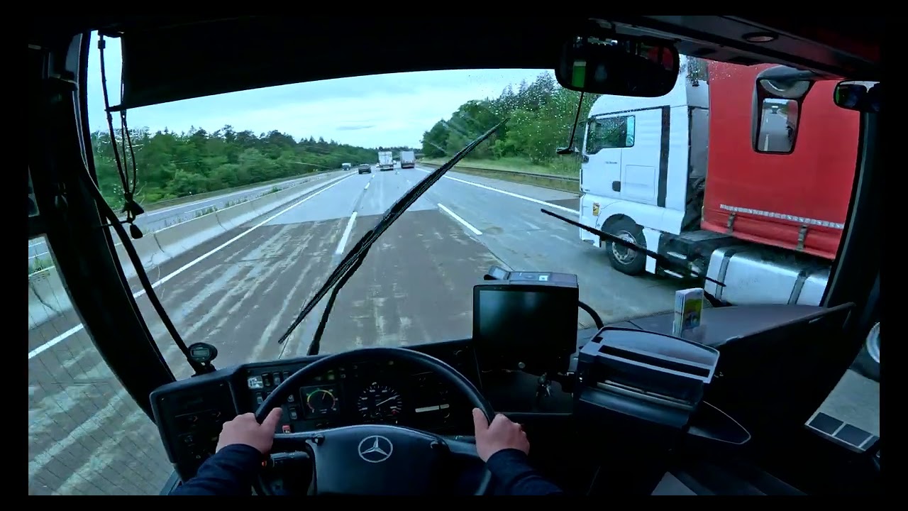 BUS POV No.34 M.Integro O 550 1996 Schaltgetriebe/Manual Autobahnfahrt/Autobahn Drive 790.000 KM