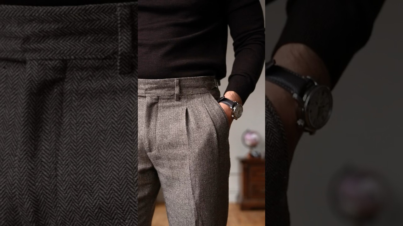 Styling Pleated Tweed Trousers #outfitideas