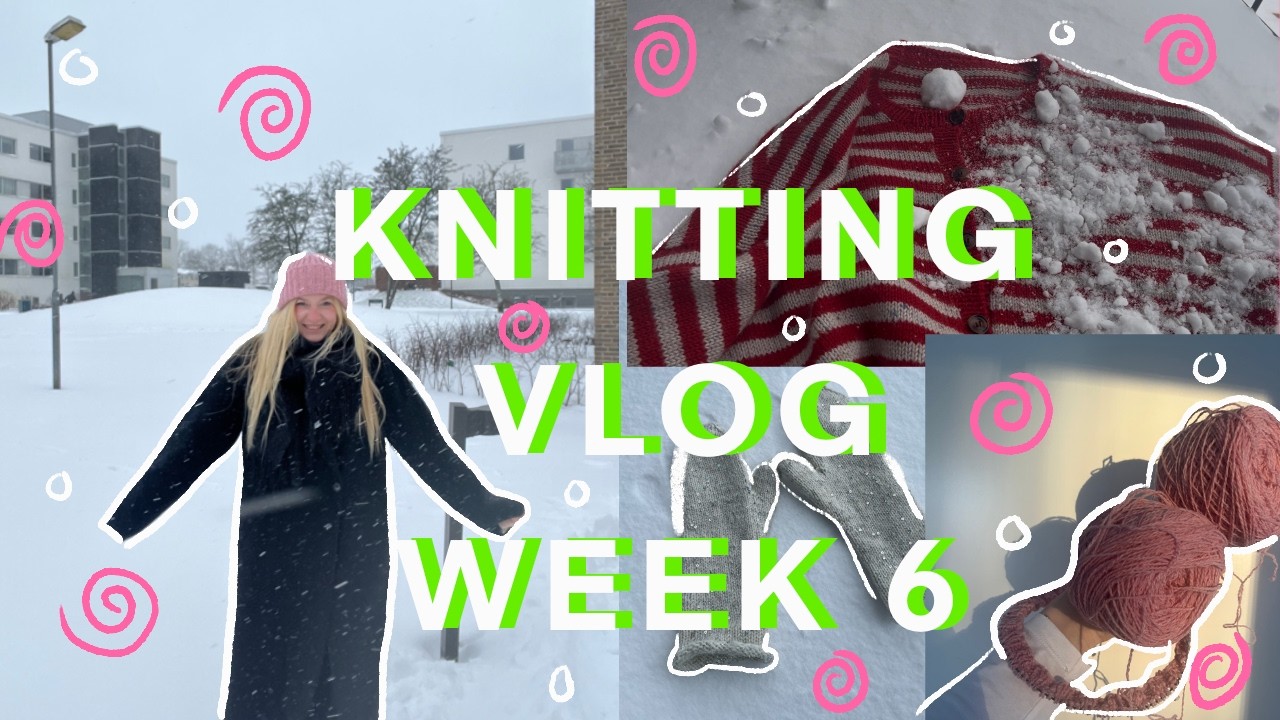 A Week of Winter accessories || Hipster Hat, Mittens || Knitting Vlog || Week 6 2026