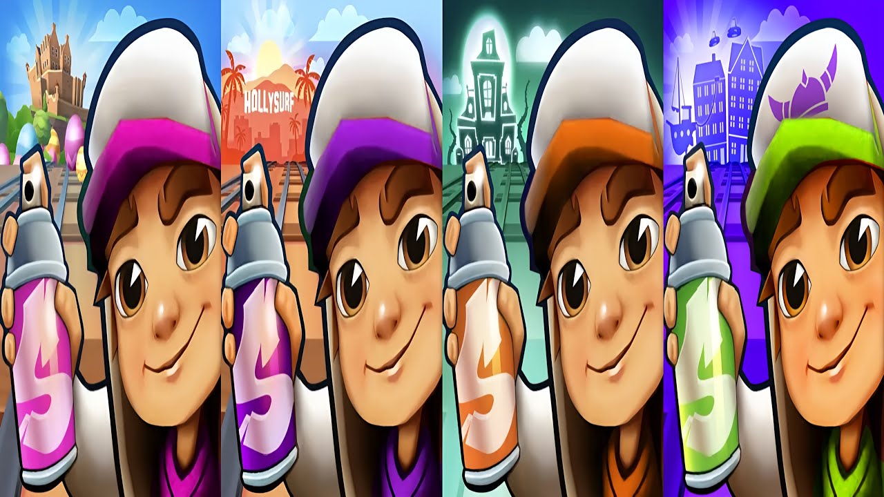 Subway Surfers : Easter Edinburgh 2025 🆚 Hollywood 2024 🆚 Haunted Hood 2023 🆚 Copenhagen 2022 