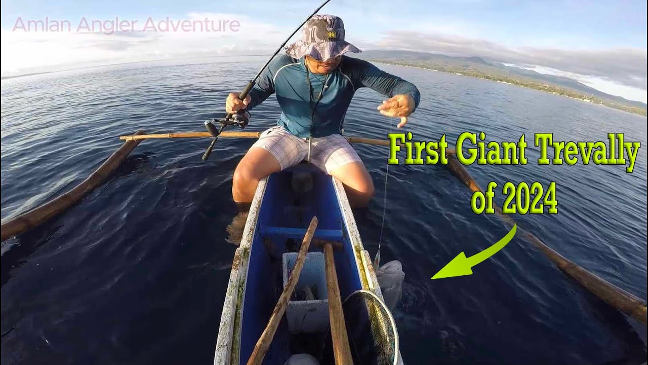 First Giant Trevally of 2024 || Jigging Fishing Philippines #fishing  #viral #jigging #aghonph