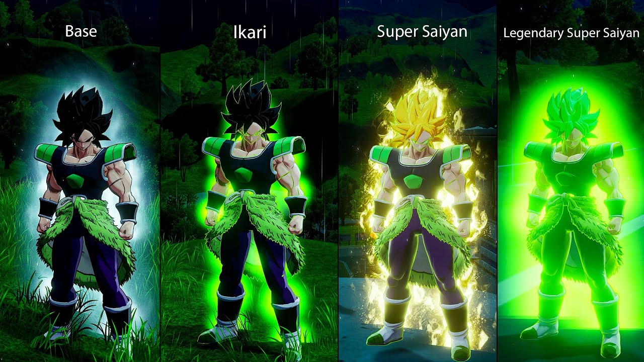 Dragon Ball Z: Kakarot - All Broly Transformations 