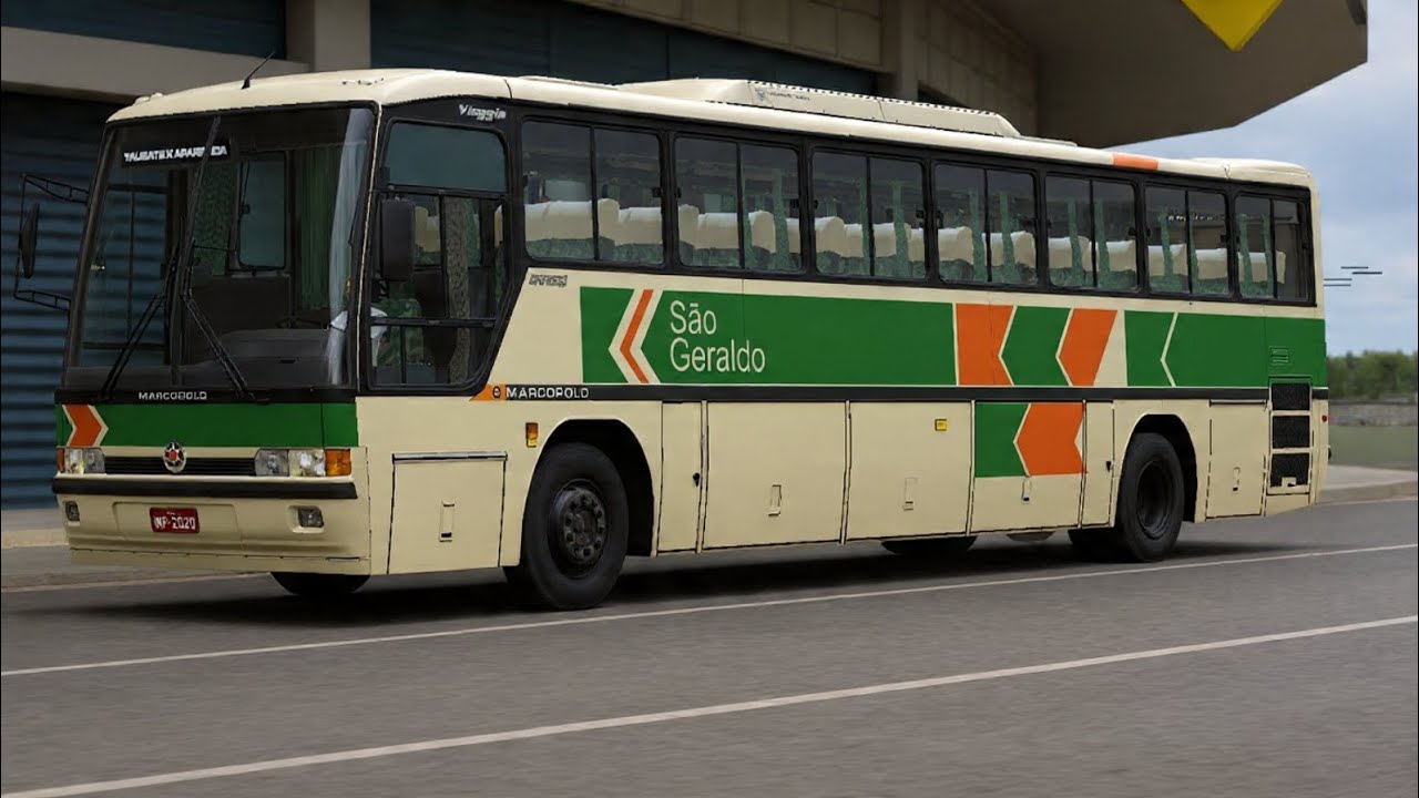 🔵 SAIU!!! LANÇAMENTO!! Marcopolo gv1000 mb o400 padrão São Geraldo fase 2  - Proton Bus Simulador 