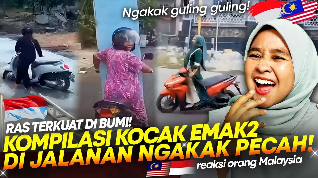 🇮🇩 RAS TERKUAT DIBUMI!!🤣🤣 DERETAN AKSI EMAK EMAK DI JALANAN BIKIN BARBAR NGAKAK HABIS!! 🇲🇾 REACT