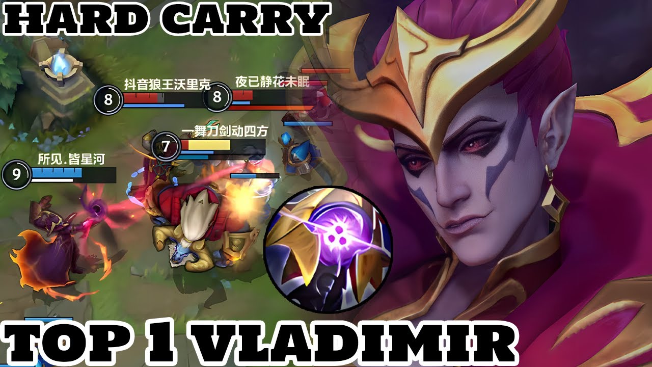 Wild Rift Vladimir - Top 1 Vladimir Gameplay Rank Challenger