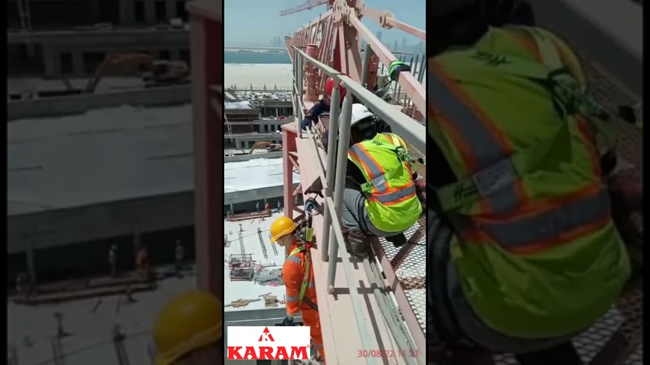 Tower crane Emergency Casualty Decent Rescue Training