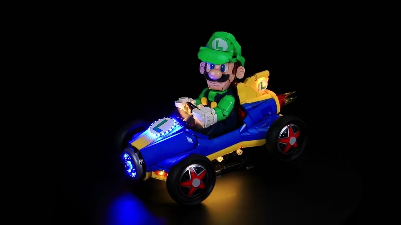 Набор светящихся элементов BrickBling для LEGO Super Mario Mario Kart&trade; &ndash; Луиджи и Мах 8 72050