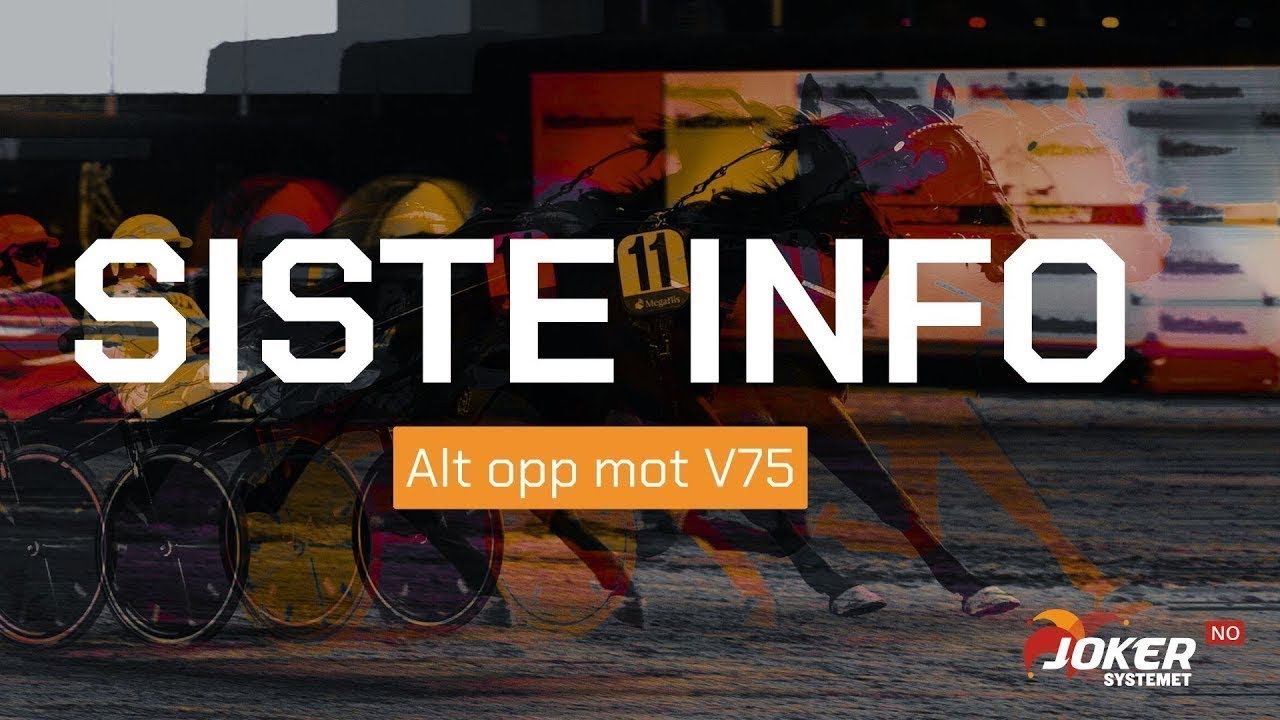 SISTE INFO 31.01 - Siste V75 i måneden fra Jarlsberg!
