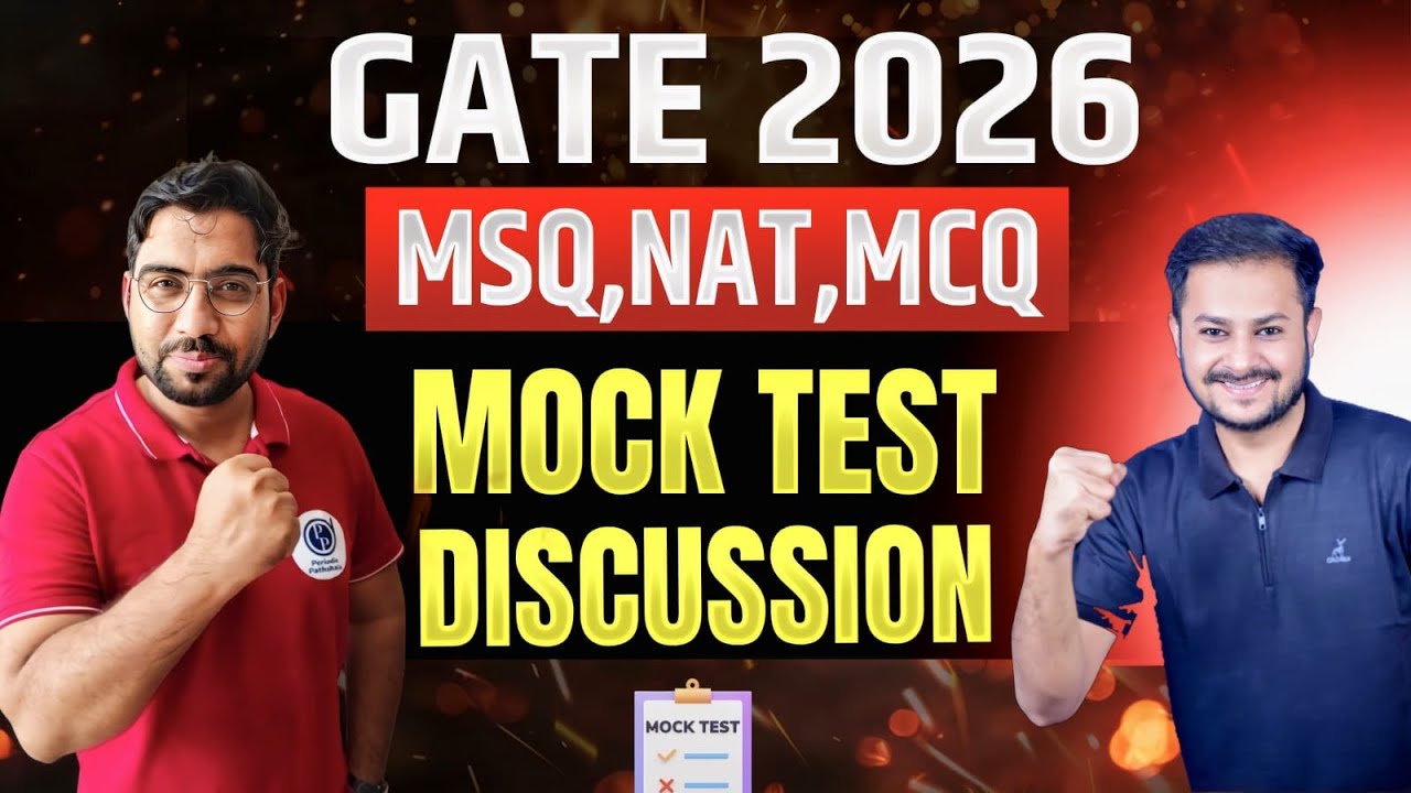 GATE 2026 Mock Test Discussion | MSQ NAT MCQ Questions with Solutions | Nadeem sir | arfaz sir
