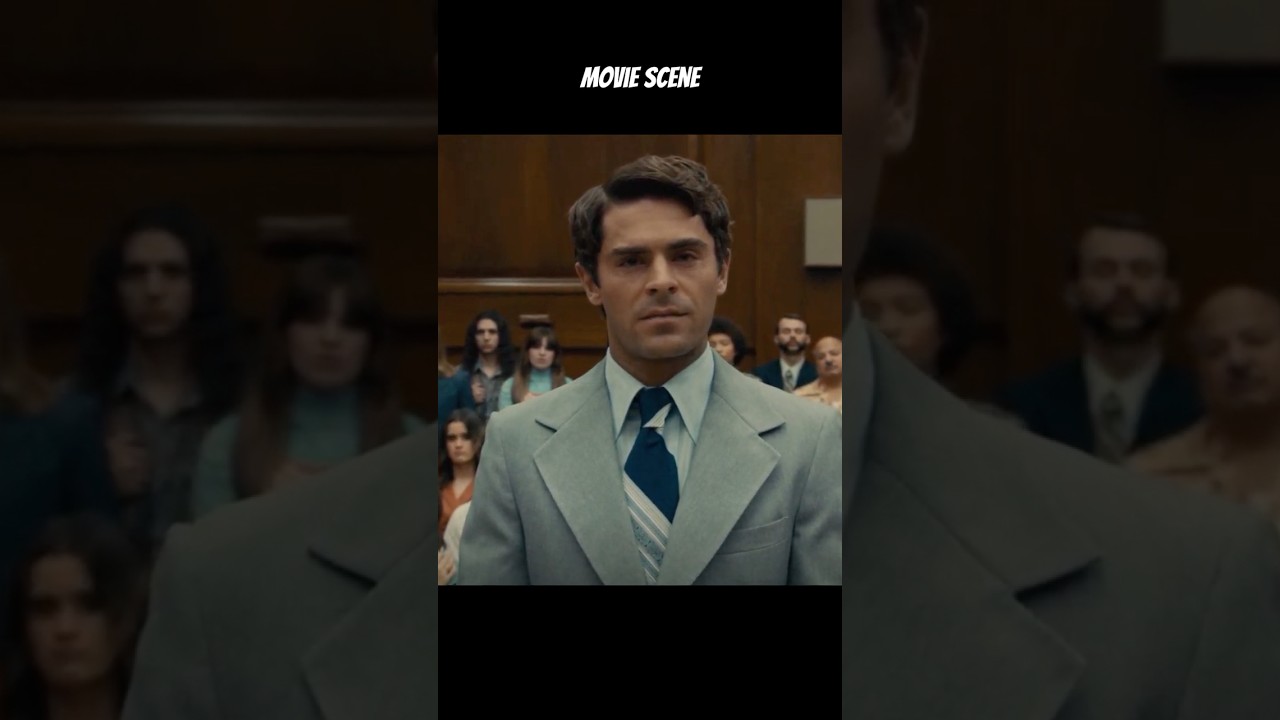 Ted Bundy&rsquo;s Famous Sentencing Scene vs Real Court Footage (Part 1) #shorts