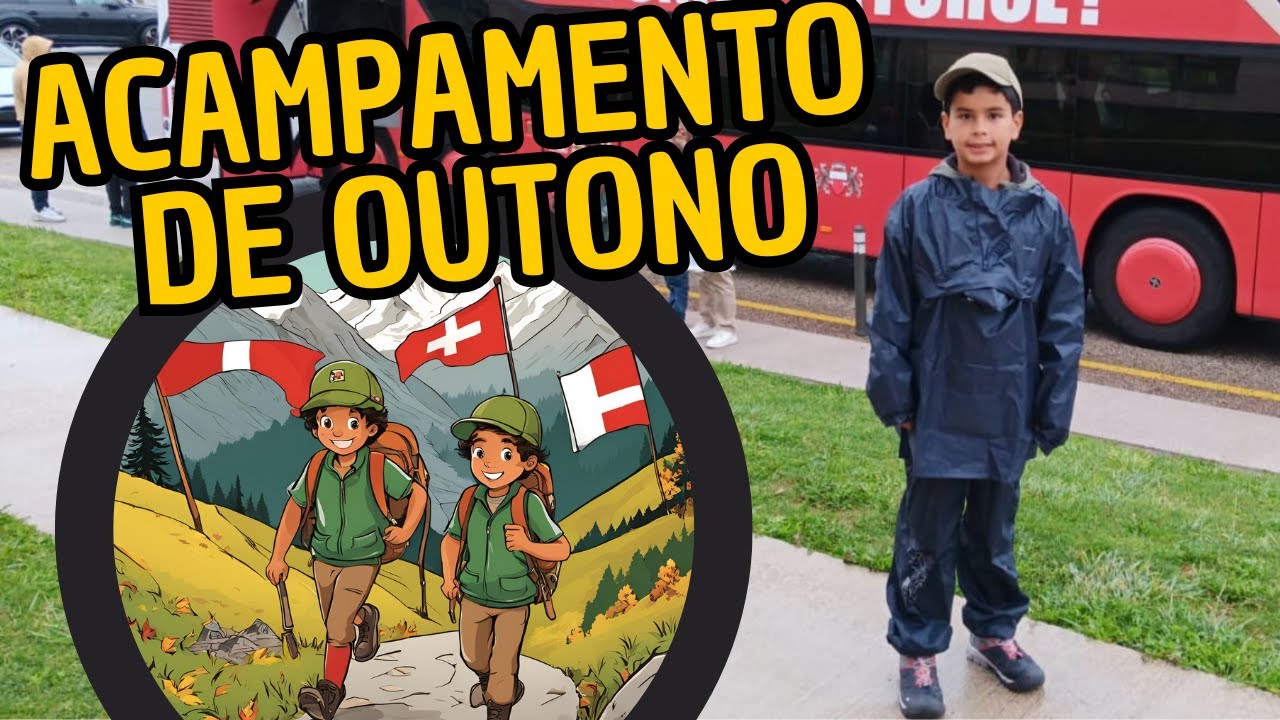 Primeira Aventura do Gabriel nos Alpes Suíços 🌲 | Acampamento de Outono com a Escola