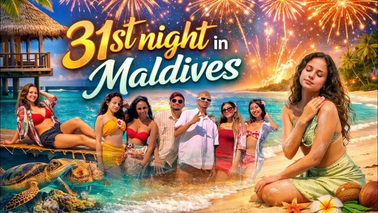 අපි 31st night Maldives ගිහින් මොනවද කරේ බලමුද? | 31st Night in Maldives 🌊🏝️✨💕