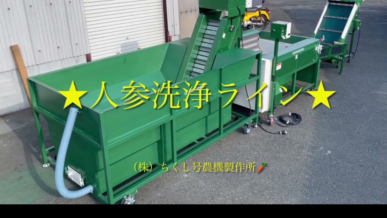 人参洗浄機（ライン）