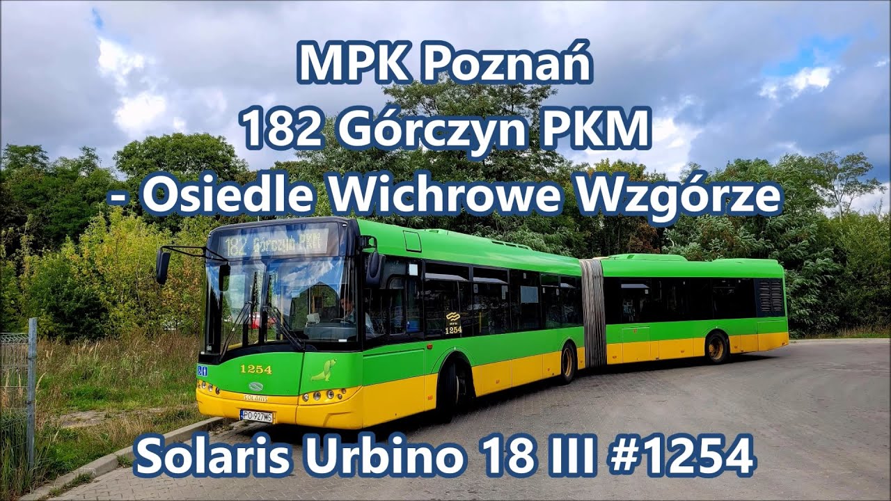 MPK Poznań - linia 182, Solaris Urbino 18 III #1254