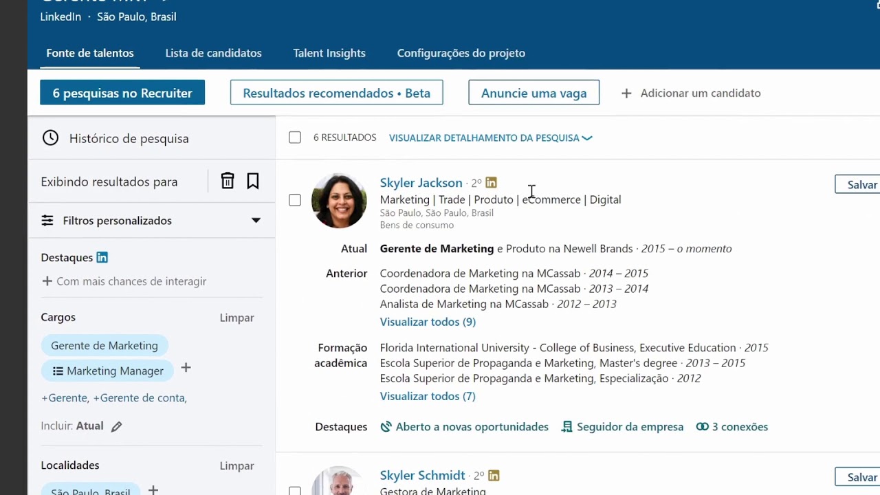 Dicas para uma busca estratégica com os filtros do Recruiter