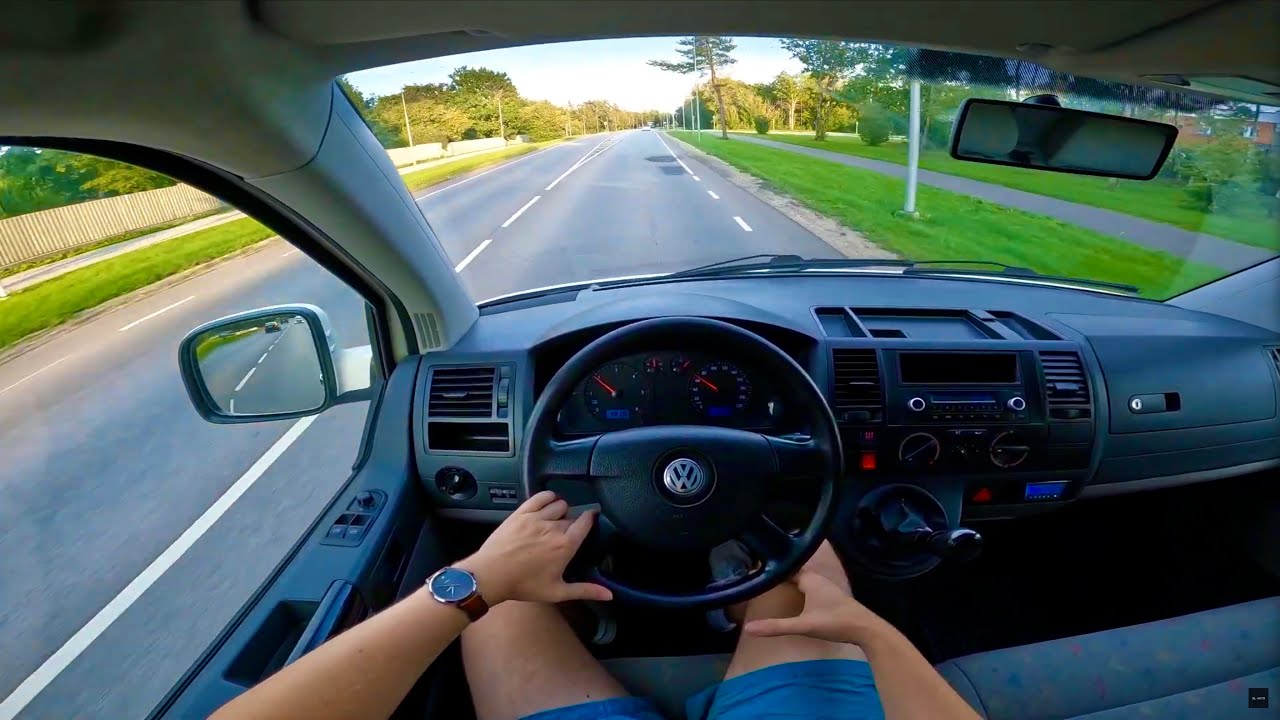 VW T5 Long 1.9TDI 77kw 2005 POV Test Drive