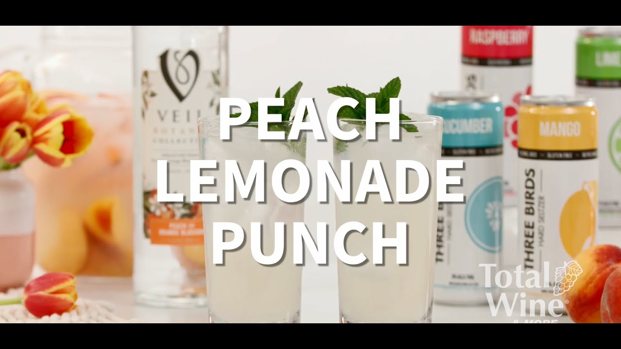 Peach Lemonade Punch Cocktail Recipe