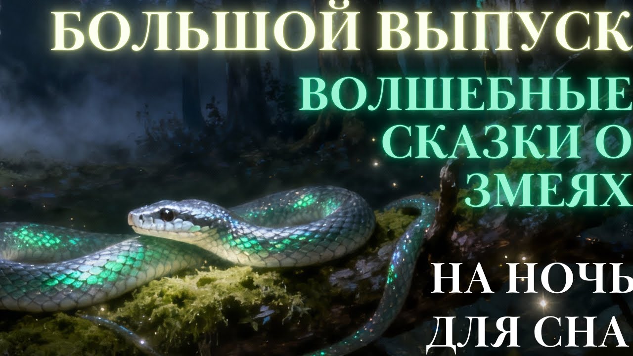 Большой сборник Волшебные Сказки о Змеях на ночь для взрослых| Аудиосказки | Сказки мира для сна