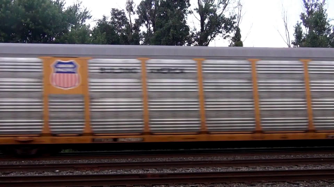 Fast CSX Auto Rack Train Heads  East