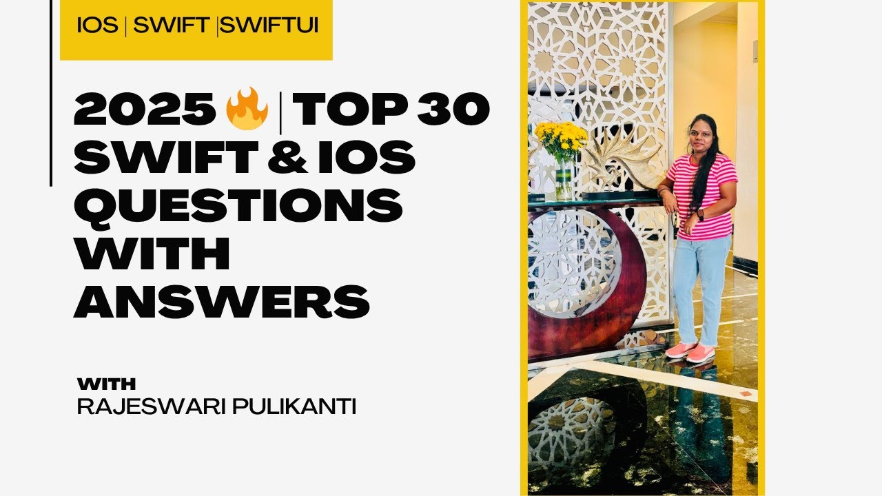 iOS Developer Fresher Interview Questions 2025 🔥 | Top 30 Swift & iOS Questions with Answers