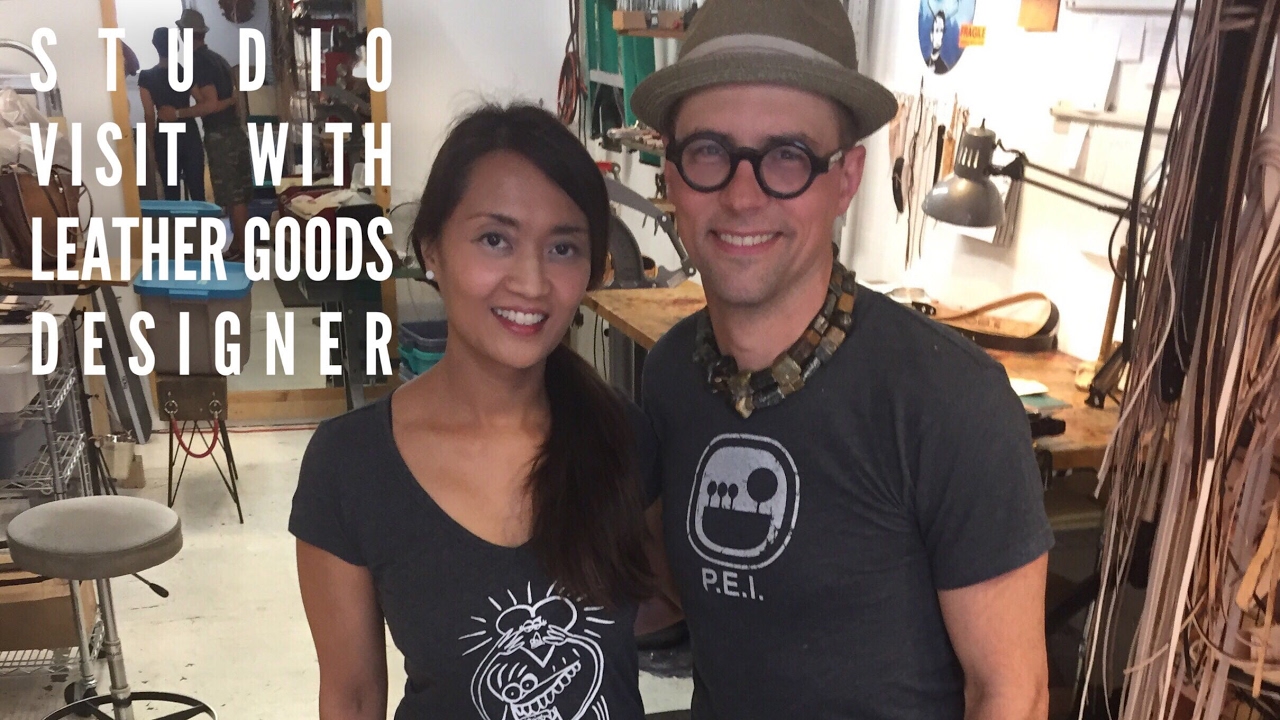 VISIT workshop studio of Vancouver Canadian artisan designer maker of HANDMADE leather goods bags