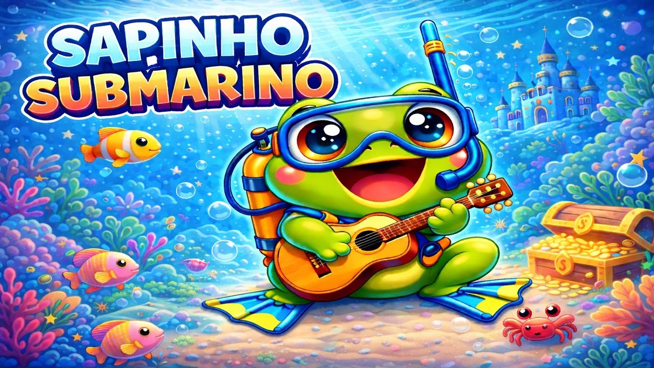 👉 Vem Cantar com o Sapinho no Fundo do Mar 🐸🌊🎵
