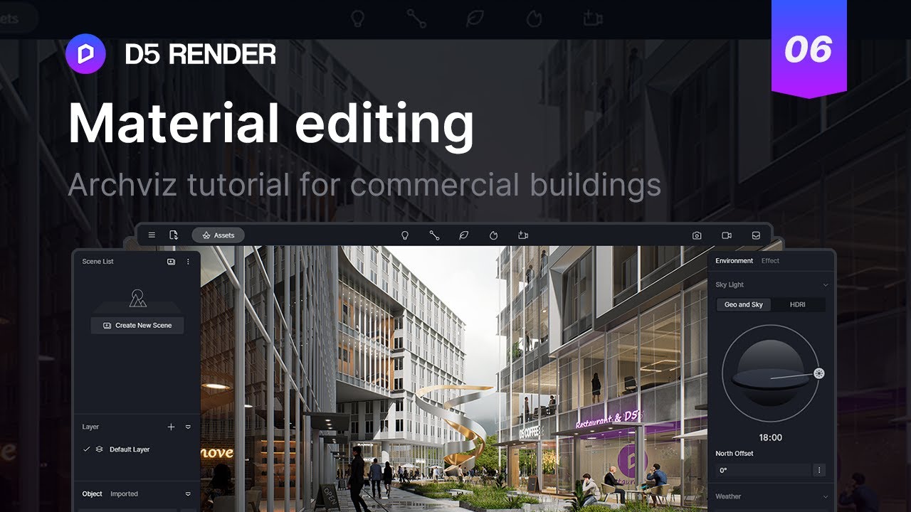 How to edit materials in commercial archviz | Rhino and D5 Render