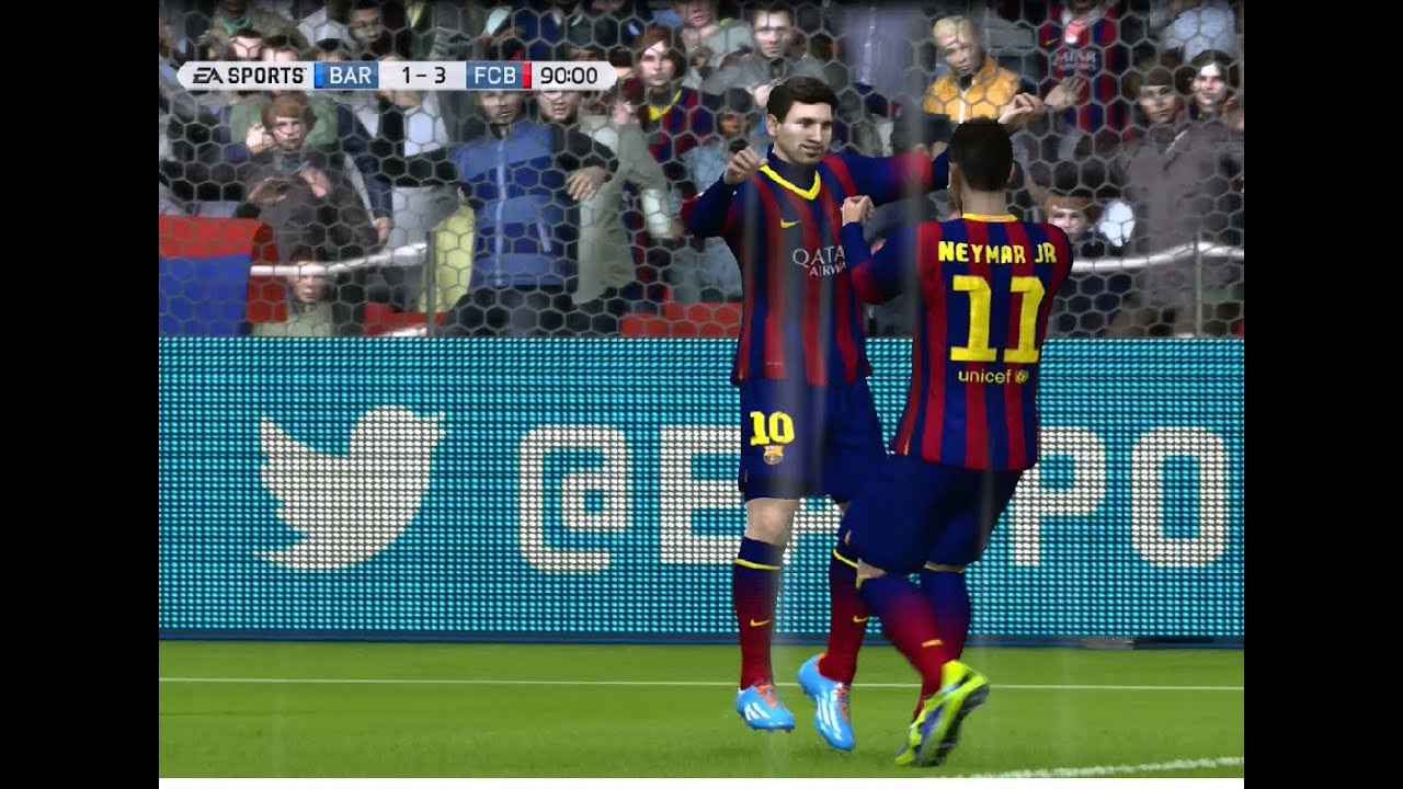 (PS4) Fifa 14 Online Gameplay Barcelona vs Bayern Munich HD