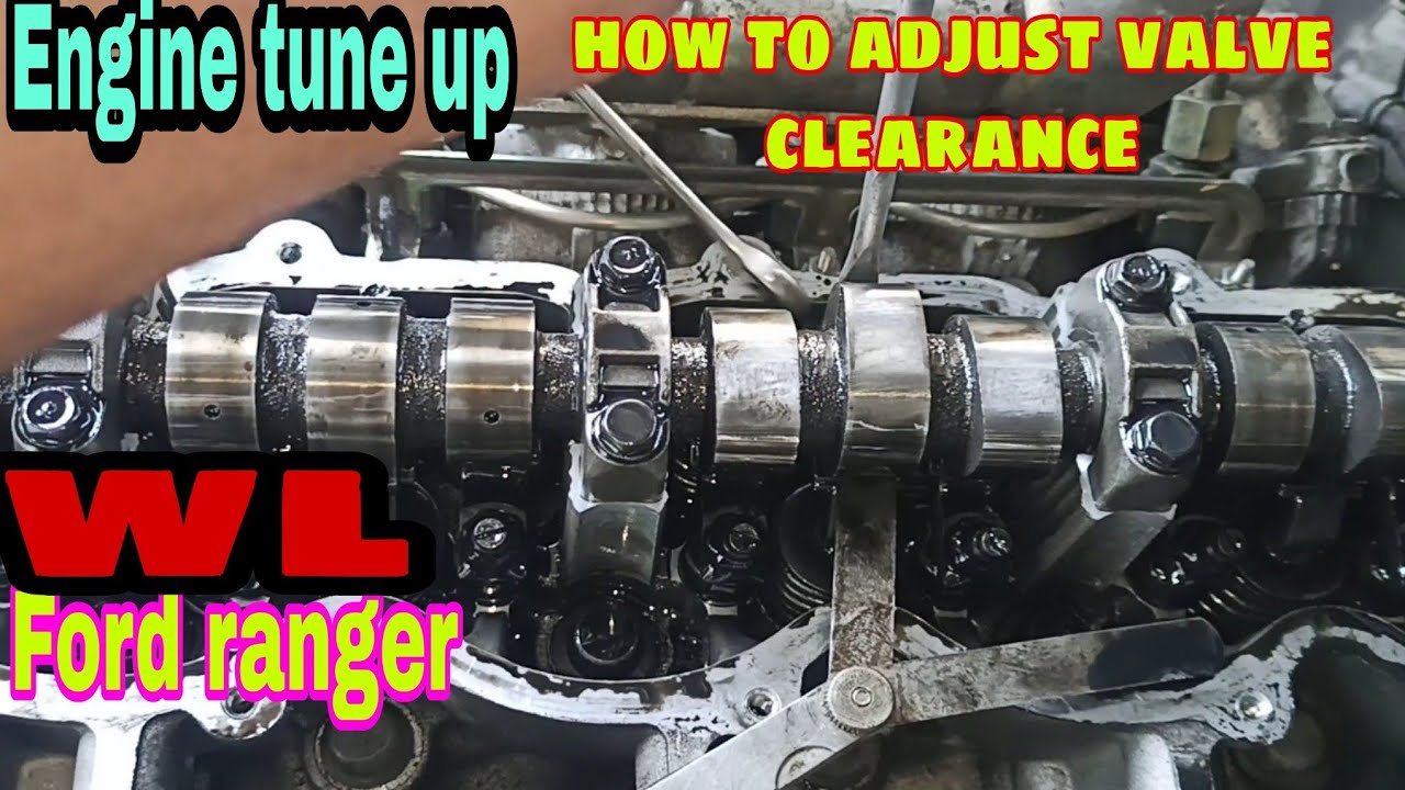 How to adjust valve clearance single overhead camshaft | FORD RANGER WL