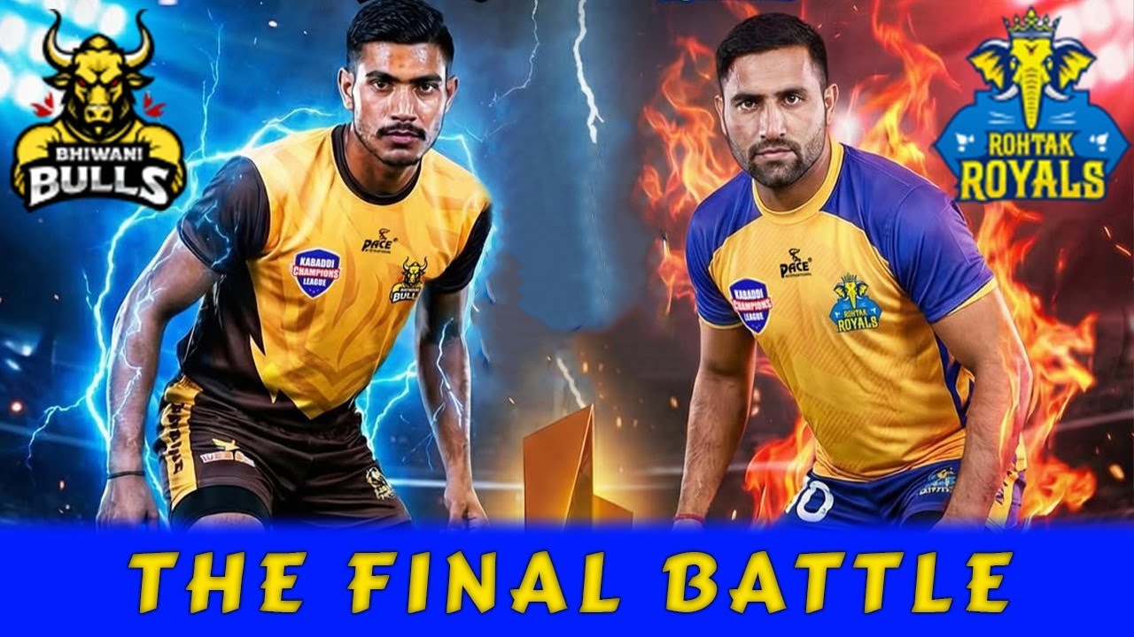 THE FINAL BATTLE! Bhiwani Bulls vs Rohtak Royals | Kabaddi Champions League Final #kabaddilive