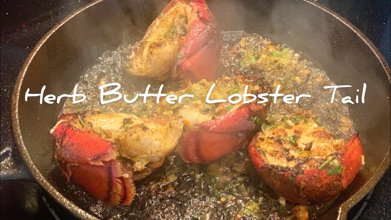 Как приготовить хвост омара с травяным маслом #lobstertails