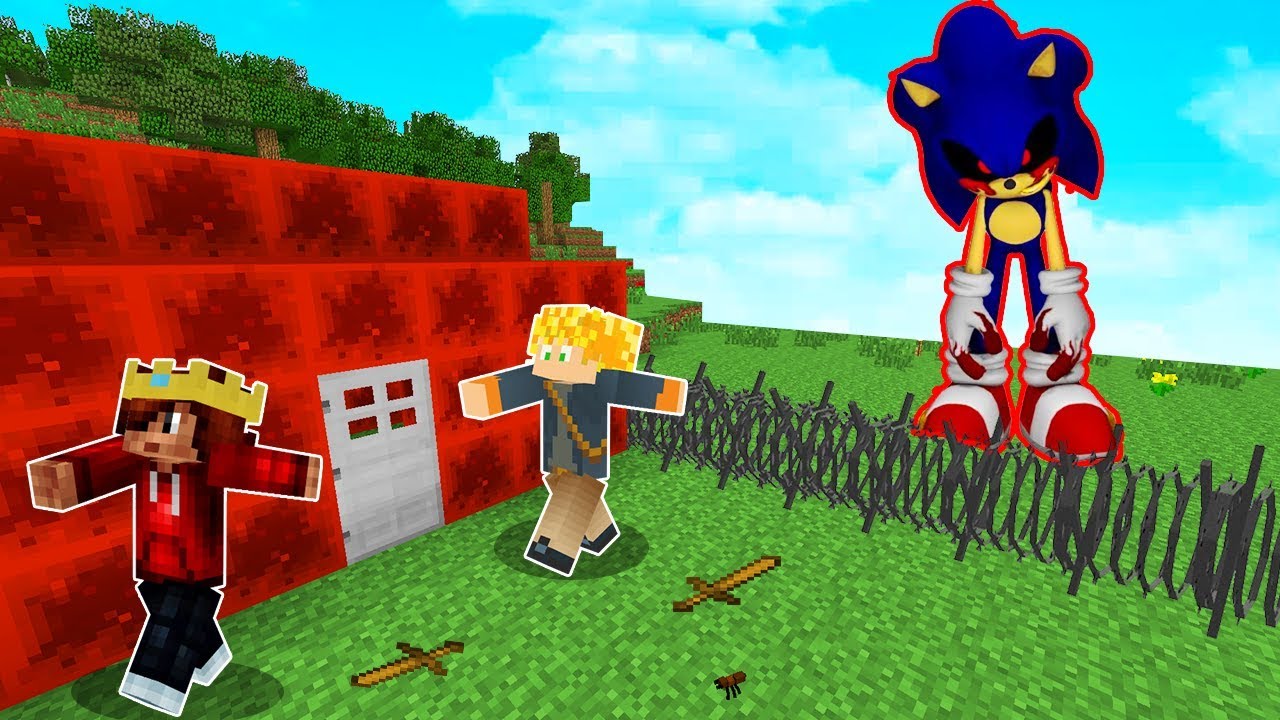 BASE DE REDSTONE 100% SEGURA CONTRA SONIC.EXE NO MINECRAFT