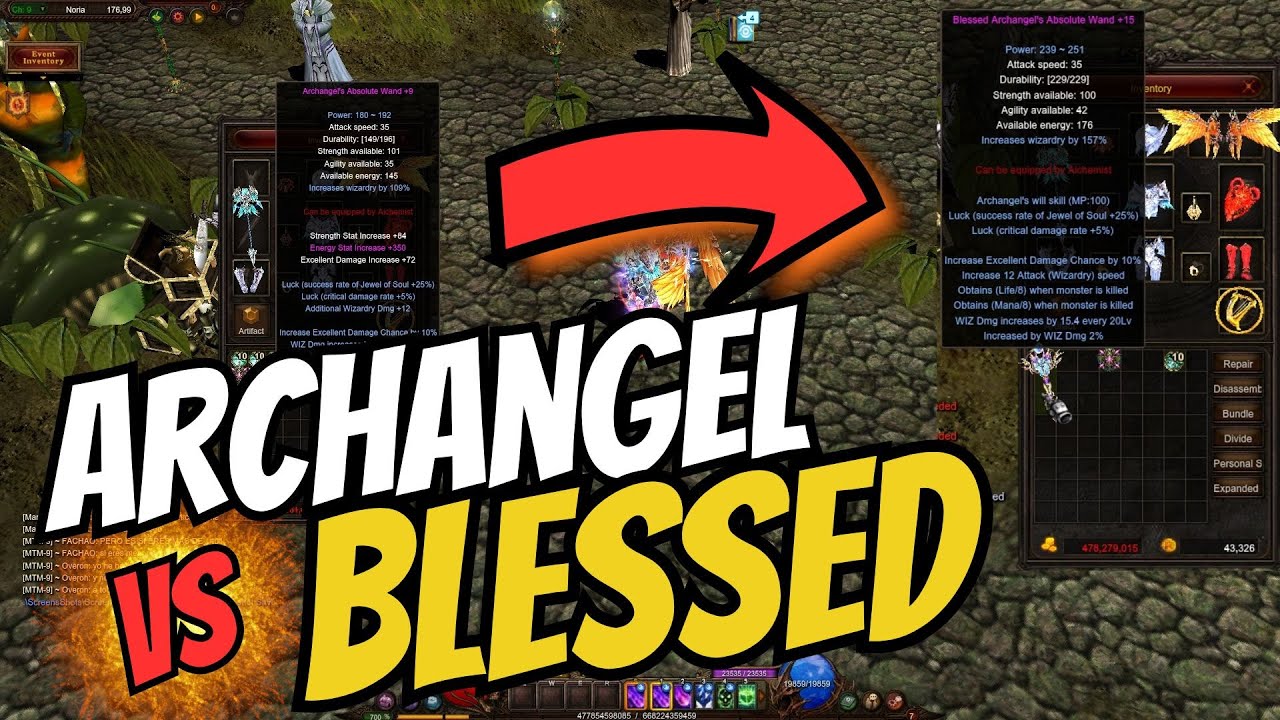 COMO EVOLUCIONAR ARMAS ARCHANGEL A BLESSED ⚔️ MU ONLINE